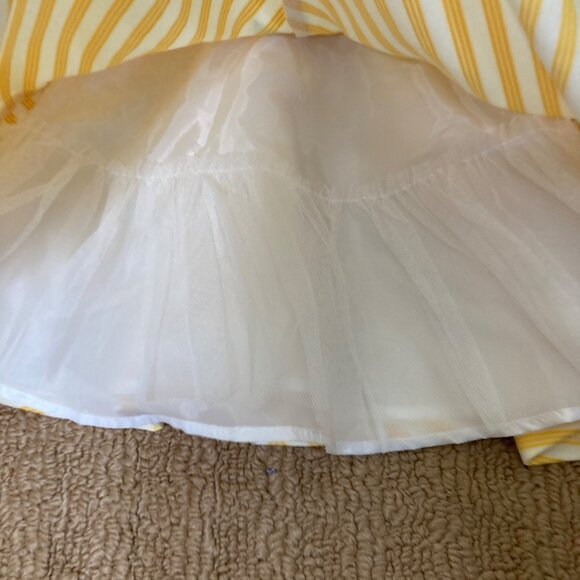 Sweet Heart Rose Dress Girls 12m 12 Month New Yellow Stripes Daisy - Picture 7 of 9